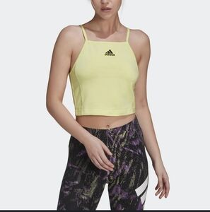 Adidas Neon Yellow Crop Top